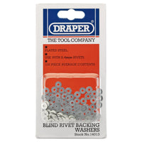 Draper Rivet Backing Washers, (100 Piece) 2.4-4.8mm