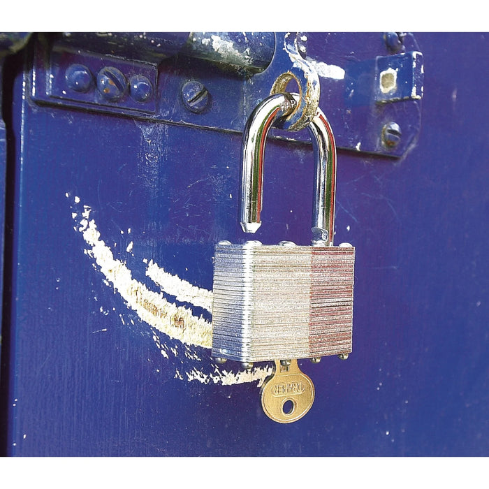 Draper Laminated Steel Padlock, 50 x 31mm - LT100