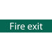 Draper Fire Exit' Safety Sign, 200 x 50mm 73213 Draper - Town Tools 