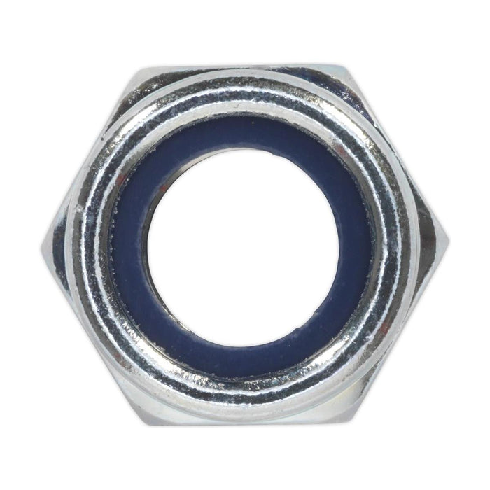 Sealey Nylon Locknut M12 Zinc Pack of 25 NLN12 Sealey - Town Tools 