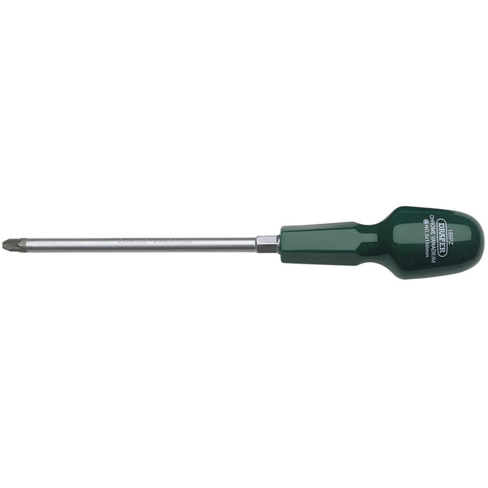 Draper PZ Type Cabinet Pattern Screwdriver, No.3 x 150mm - 186PZ