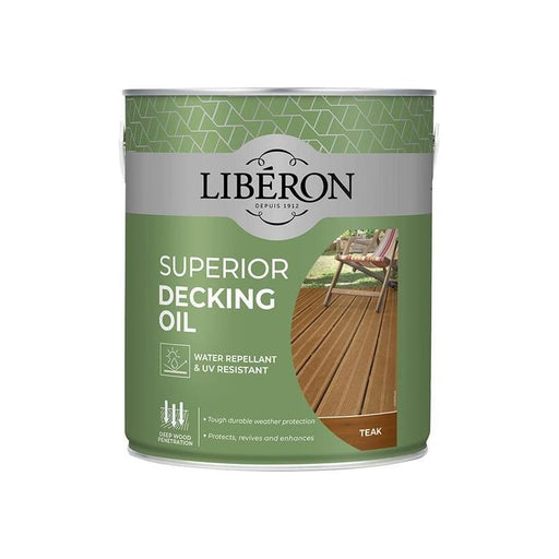 Liberon Superior Decking Oil Teak 2.5 litre Liberon - Town Tools