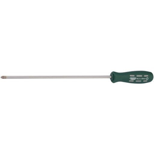 Draper Long Reach Mechanic's/Engineers PZ Type Screwdriver, No.2 x 250mm (Sold L Draper - Town Tools 