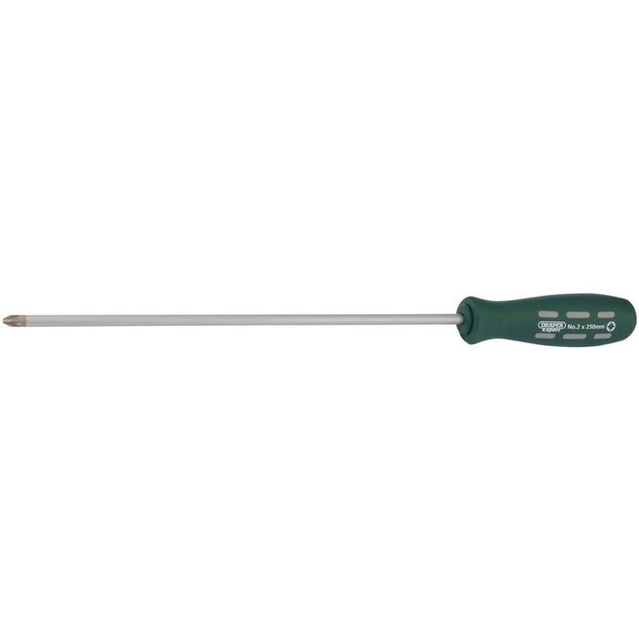 Draper Long Reach Mechanic's/Engineers PZ Type Screwdriver, No.2 x 250mm (Sold L Draper - Town Tools 