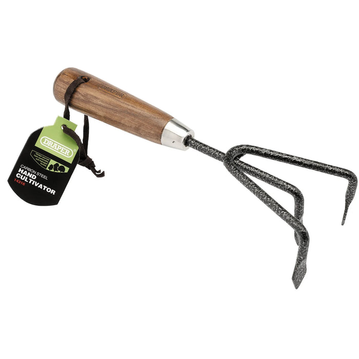 Draper Carbon Steel Heavy Duty Hand Cultivator with Ash Handle - A3094/I