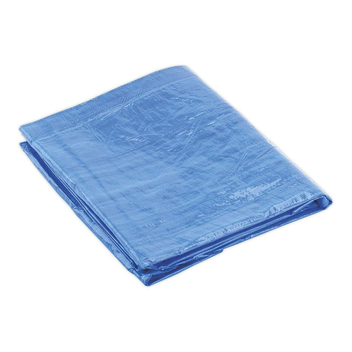 Sealey Tarpaulin 5.49 x 7.32m Blue TARP1824 Sealey - Town Tools 