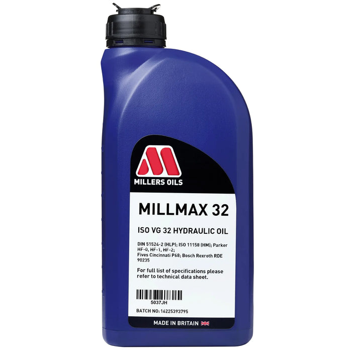 Millers Oils Millmax 32 Hydraulic Oil, 1L - MO-5037