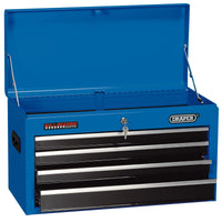 Draper Tool Chest, 4 Drawer, 26", Blue - TC4D