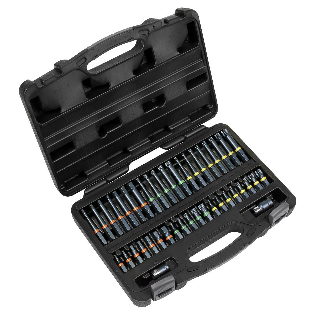 Sealey TRX-Star*/Hex/Spline Bit Set Impact 42pc 3/8" & 1/2"Sq Drive AK21901 Sealey - Town Tools 