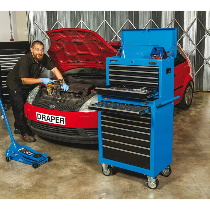 Draper Tool Chest, 5 Drawer, 26", Blue - TC5D
