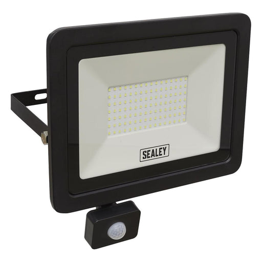 Sealey Extra Slim Floodlight with PIR Sensor 100W SMD LED LED115PIR Sealey - Town Tools 