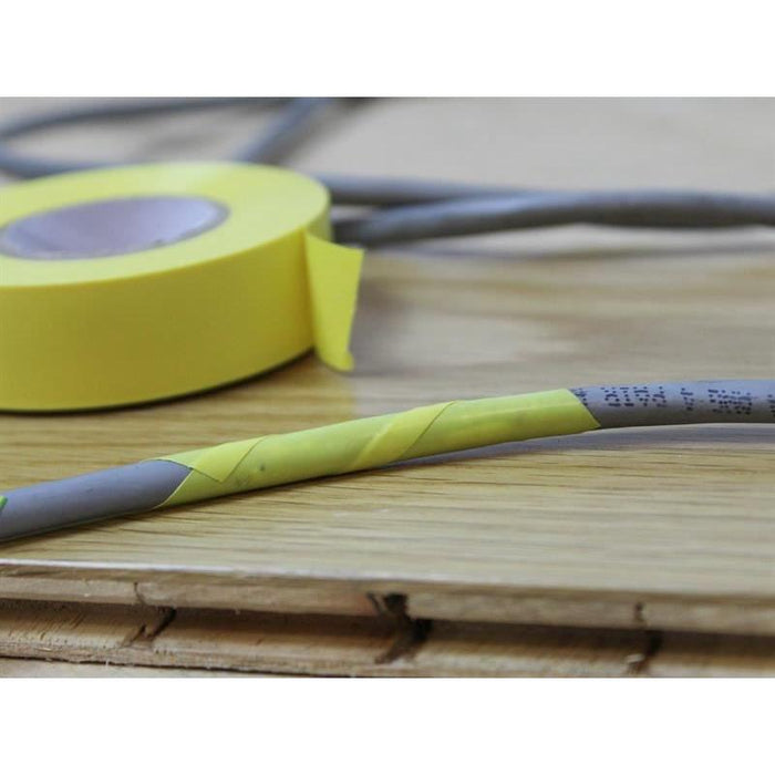 Faithfull PVC Electrical Tape Yellow 19mm x 20m Faithfull - Town Tools