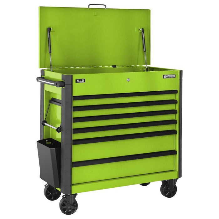Superline Pro Tool Trolley 6 Drawer - Green AP366HV Superline Pro - Town Tools 