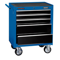 Draper Roller Tool Cabinet, 5 Drawer, 26", Blue - RC5D