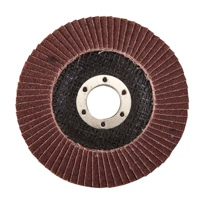 Silverline Aluminium Oxide Flap Disc 115mm 80 Grit Silverline - Town Tools 