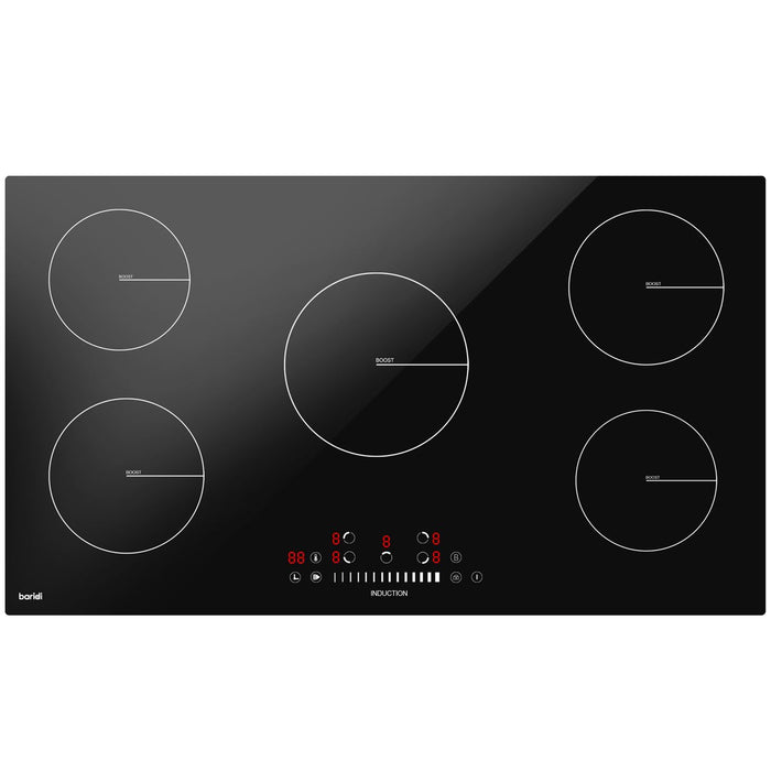 Baridi Integrated Induction Hob with 5 Cooking Zones 90cm 9300W Output Baridi - Town Tools 