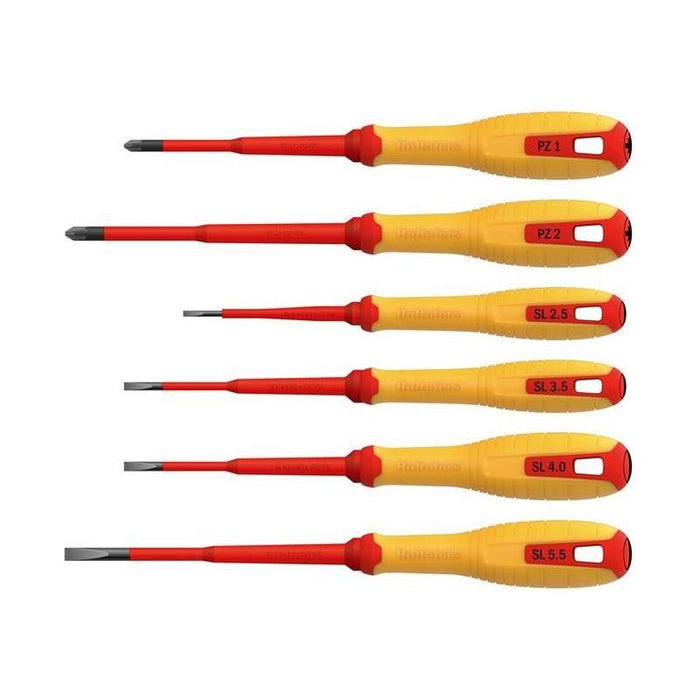 Hultafors VDE Pozidriv & Slotted Screwdriver Set, 6 Piece Hultafors - Town Tools