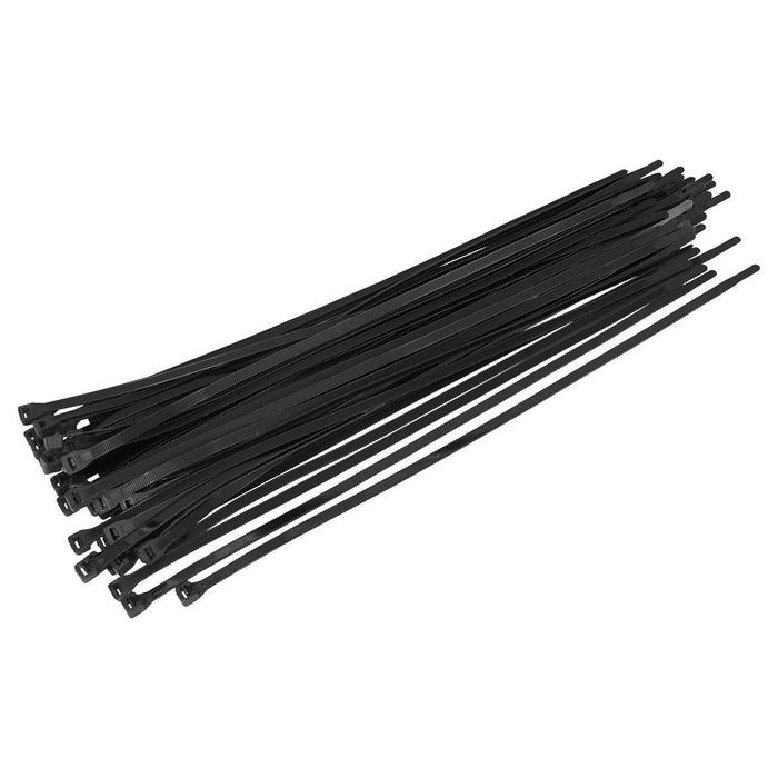 Sealey Cable Tie 450 x 7.6mm Black Pack of 50 CT45076P50 Sealey - Town Tools 