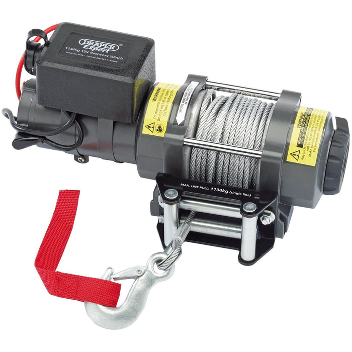 Draper 12V Recovery Winch, 1134kg 24441 Draper - Town Tools 