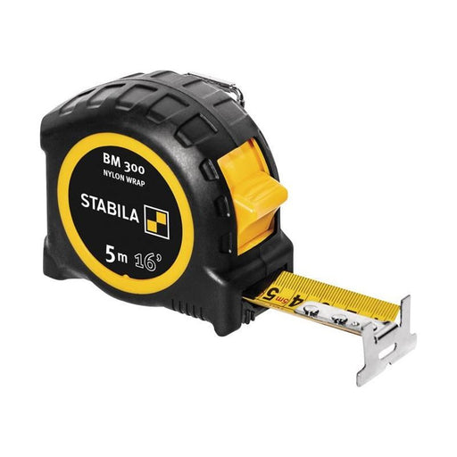 Stabila BM 300 Robust Pocket Tape 5m/16ft (Width 27mm) Stabila - Town Tools