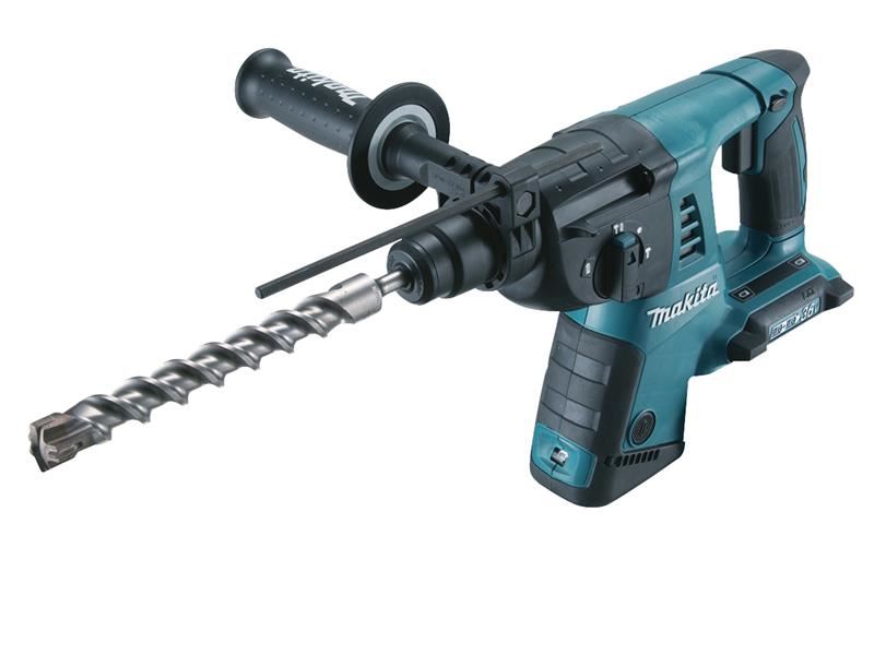 Makita DHR263ZJ Rotary SDS Hammer Drill 36V (2 x 18V) Bare Unit Makita - Town Tools