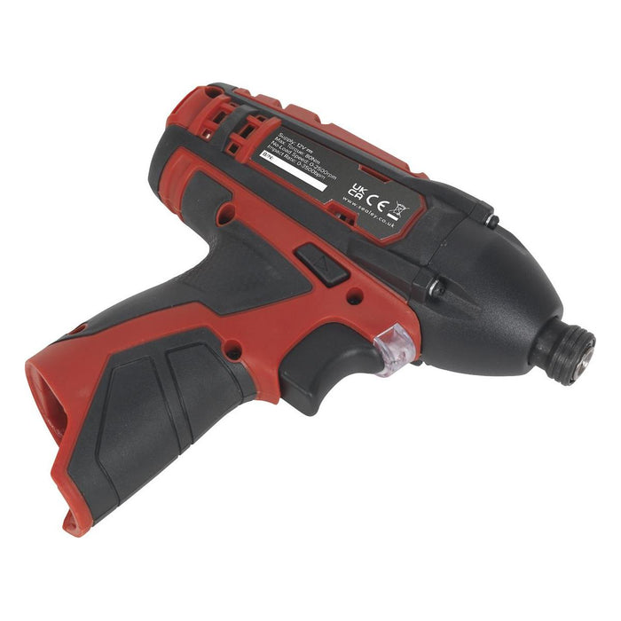Sealey Cordless Impact Driver 1/4"Hex Drive 80Nm 12V SV12 Series Body Only