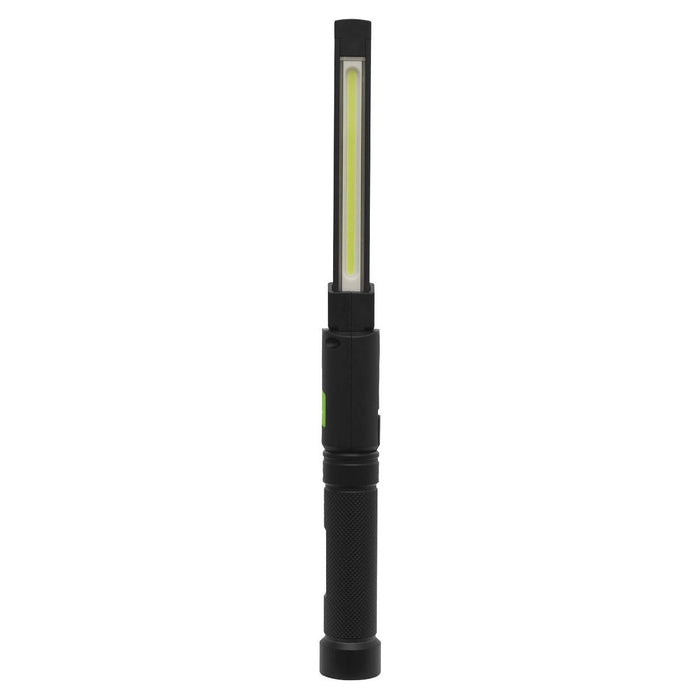 Sealey Rechargeable Aluminium Folding Pocket Light 2 COB & 1 SMD LED LED02G Sealey - Town Tools 