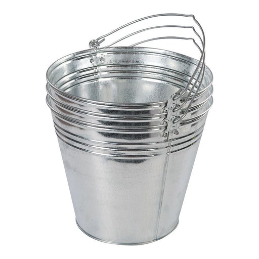 Silverline Galvanised Bucket 3pk 14Ltr Silverline - Town Tools 