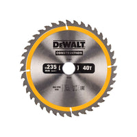 Dewalt Power Tools Portable Construction Circular Saw Blade 235 x 30mm x 40T