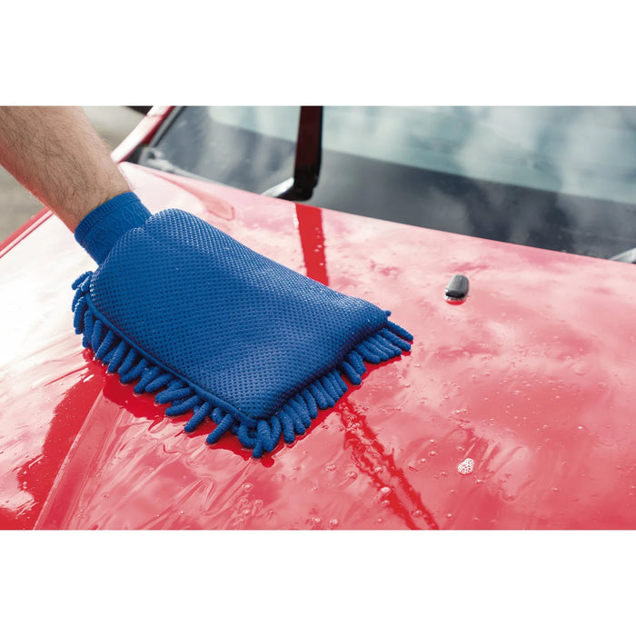 Draper 2 in 1 Microfibre Car Wash Mitt - CWMTN/B