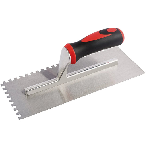 Draper Redline® Soft Grip Adhesive Trowel, 120 x 280mm - RL-NAT/SG/B