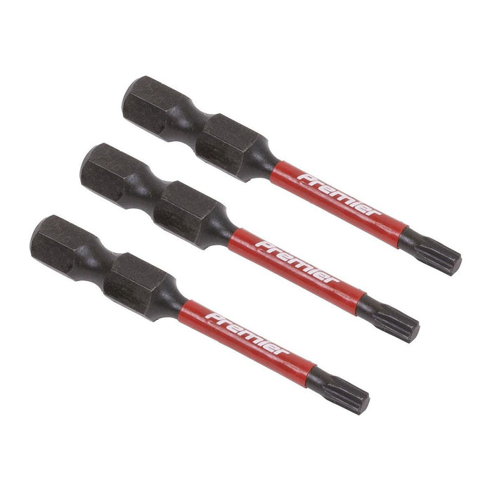 Sealey TRX-Star* T15 Impact Power Tool Bits 50mm 3pc AK8241 Sealey - Town Tools 