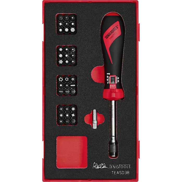 Teng Tools Torque Screwdriver Set FOAM1 38 Pieces Teng Tools - Town Tools 