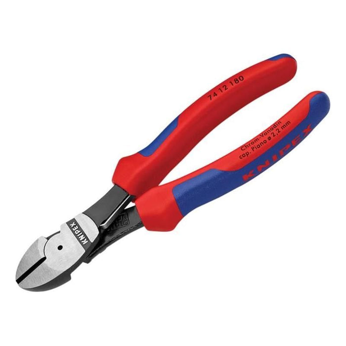 Knipex High Leverage Diagonal Cutters Multi-Component Grip with Spring 180mm Knipex - Town Tools