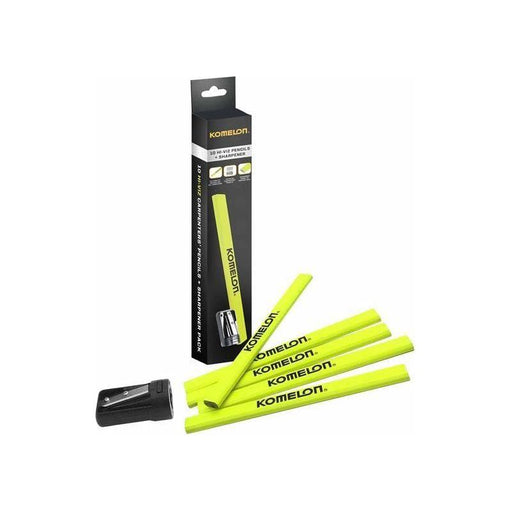 Komelon Carpenters Pencil and Sharpener Set, 10 Piece Komelon - Town Tools