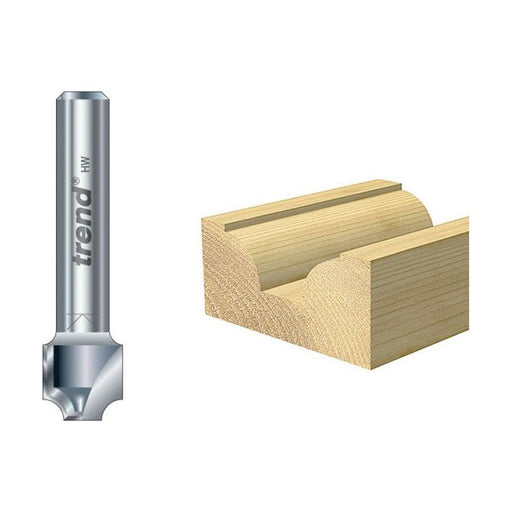 Trend 7/01 x 1/4 TCT Ovolo & Round Over 2.5mm Radius Trend - Town Tools