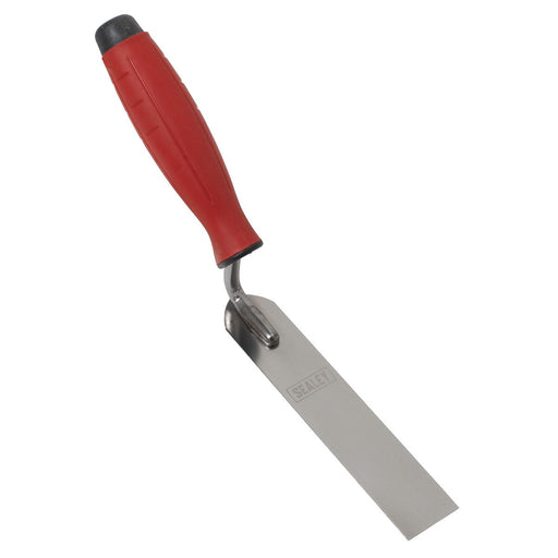 Sealey Stainless Steel Finishing Trowel with Rubber Handle 30 x 160mm T1740 Sealey - Town Tools 