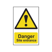 Scan Danger Site Entrance - PVC Sign 400 x 600mm