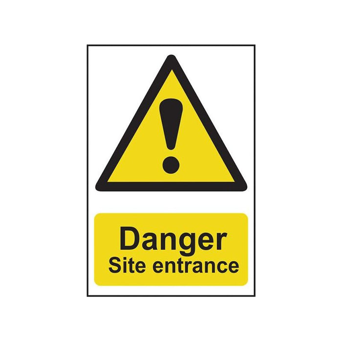 Scan Danger Site Entrance - PVC Sign 400 x 600mm Scan - Town Tools