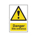 Scan Danger Site Entrance - PVC Sign 400 x 600mm Scan - Town Tools