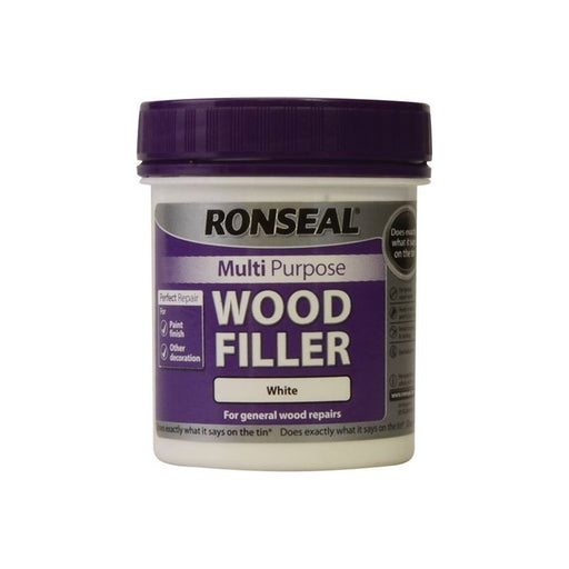 Ronseal Multipurpose Wood Filler Tub White 250g Ronseal - Town Tools