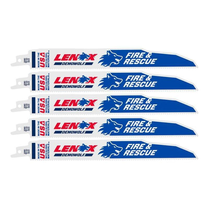 Lenox DemoWolf Reciprocating Saw Blade 229 x 25 x 1.6mm 18 TPI (Pack 5) LENOX - Town Tools