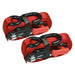 Sealey Slide Ratchet Tie Down 32mm x 3m Polyester Webbing with S-Hooks 1200kg Br Sealey - Town Tools 