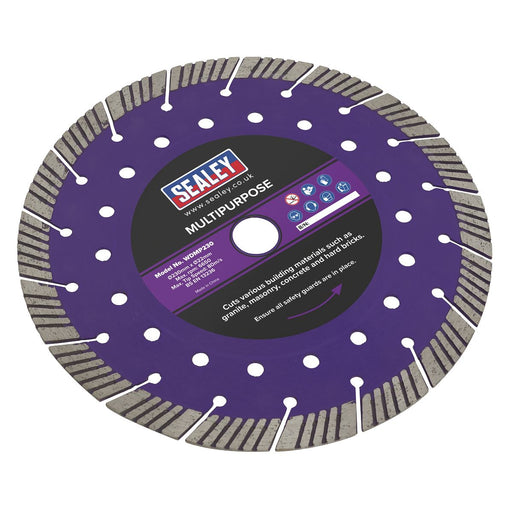 Sealey Cutting Disc Multipurpose Dry/Wet Use230mm WDMP230 Sealey - Town Tools 