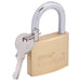 Draper Brass Cylinder Padlock, 40mm 68022 Draper - Town Tools 