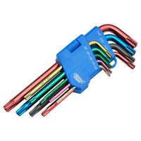 Draper Draper TX-STAR Security Coloured Hex. Key Set (9 Piece)