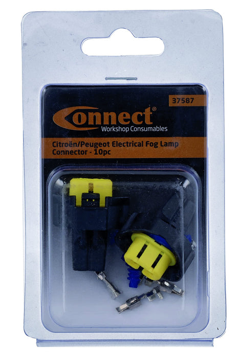 Connect for Peugeot Electrical Fog Lamp Connector 10pc 37587 Connect - Town Tools 