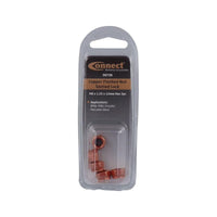 Connect Copper Flashed Nut Slotted Lock M8 x 1.25 x 12mm Hex 5pc 30736
