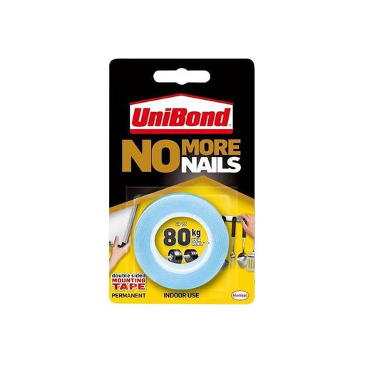 Unibond No More Nails Indoor Permanent Mounting Tape Roll 19mm x 1.5m UniBond - Town Tools