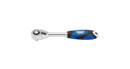 Draper Soft Grip Reversible Ratchet, 1/4" Sq. Dr., 72 Tooth 26502 Draper - Town Tools 